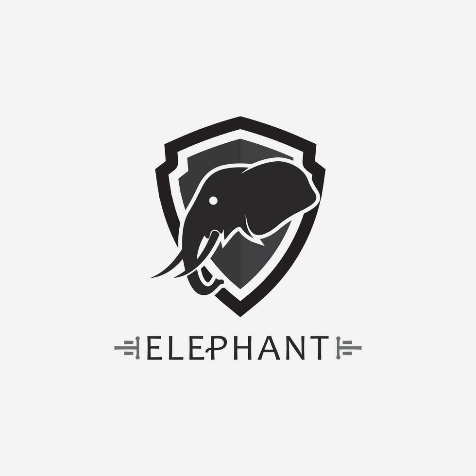 olifant logo vector illustrator ontwerpsjabloon