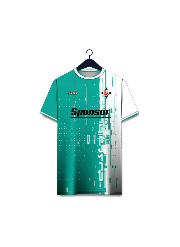 vector futuristische abstract achtergrond patroon voor sport Jersey ontwerp