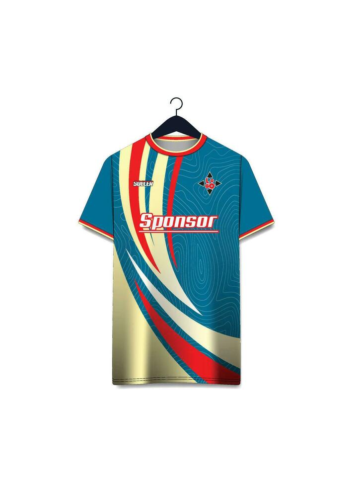 vector futuristische abstract achtergrond patroon voor sport Jersey ontwerp