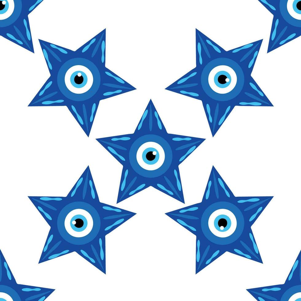 onheil oog magie naadloos patroon. symbool van bescherming, Turks souvenir vector