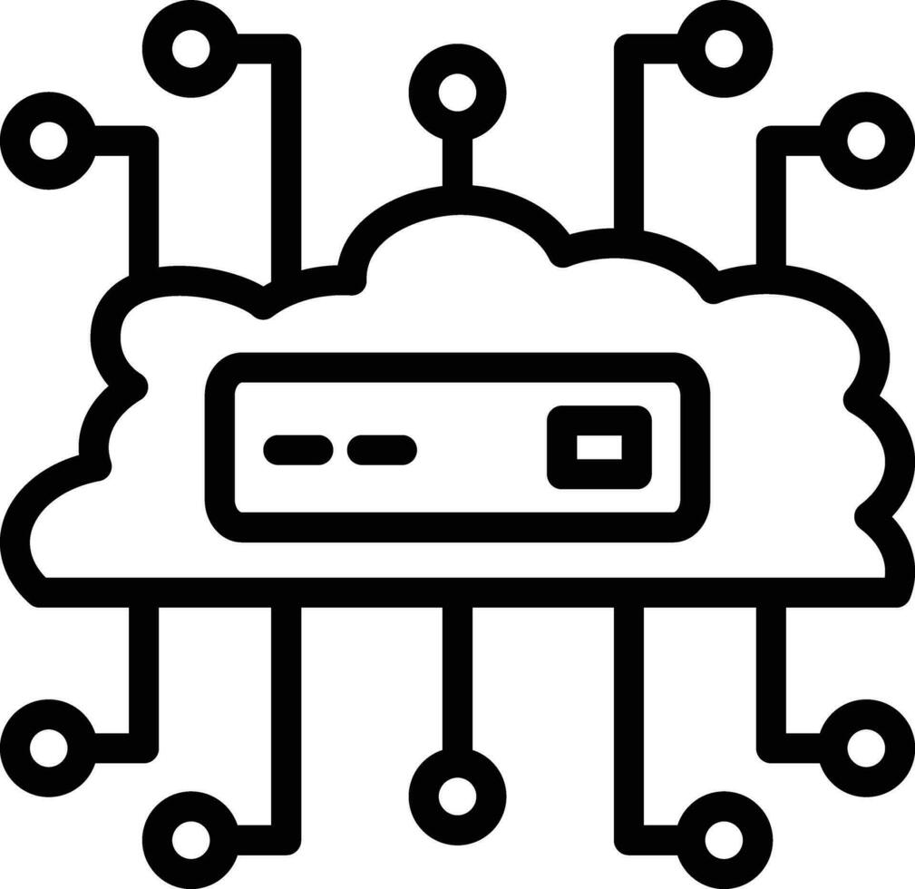 wolk netwerken vector icoon