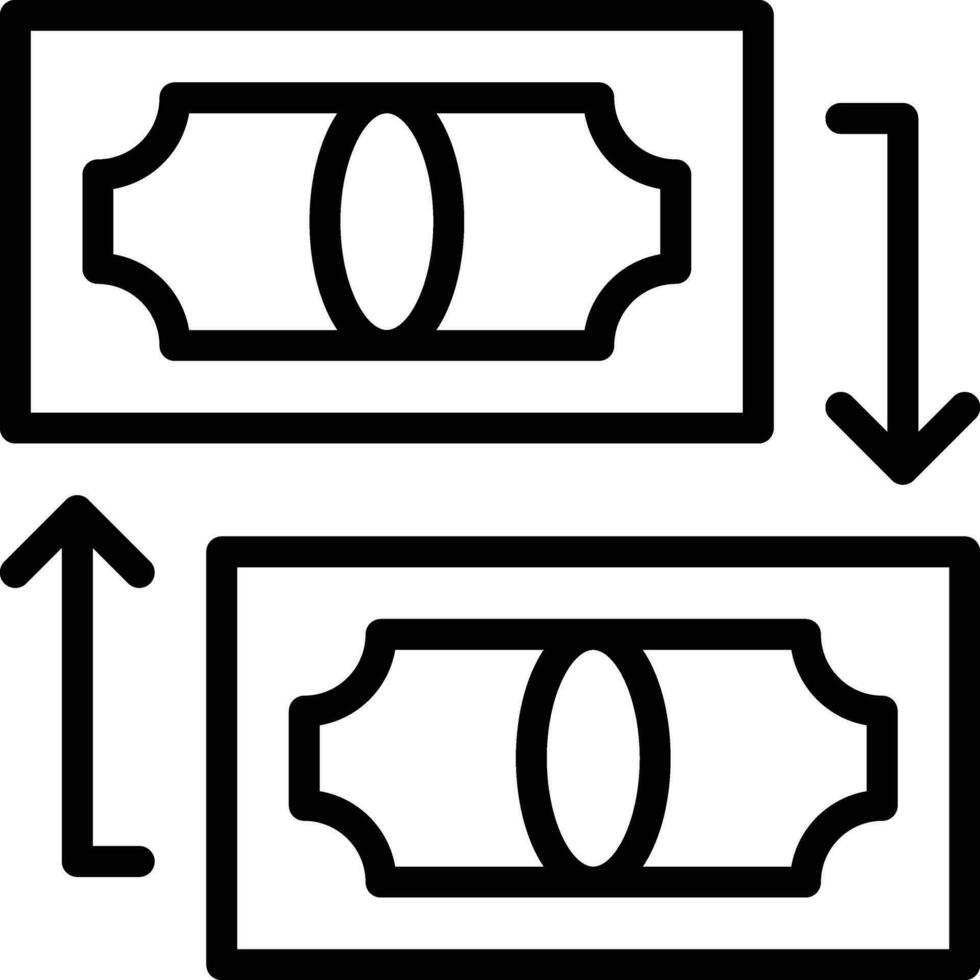 geld overmaken vector icon