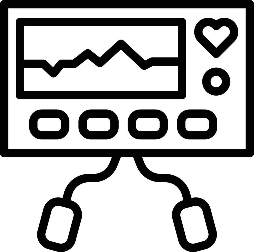 defibrillator vector icoon