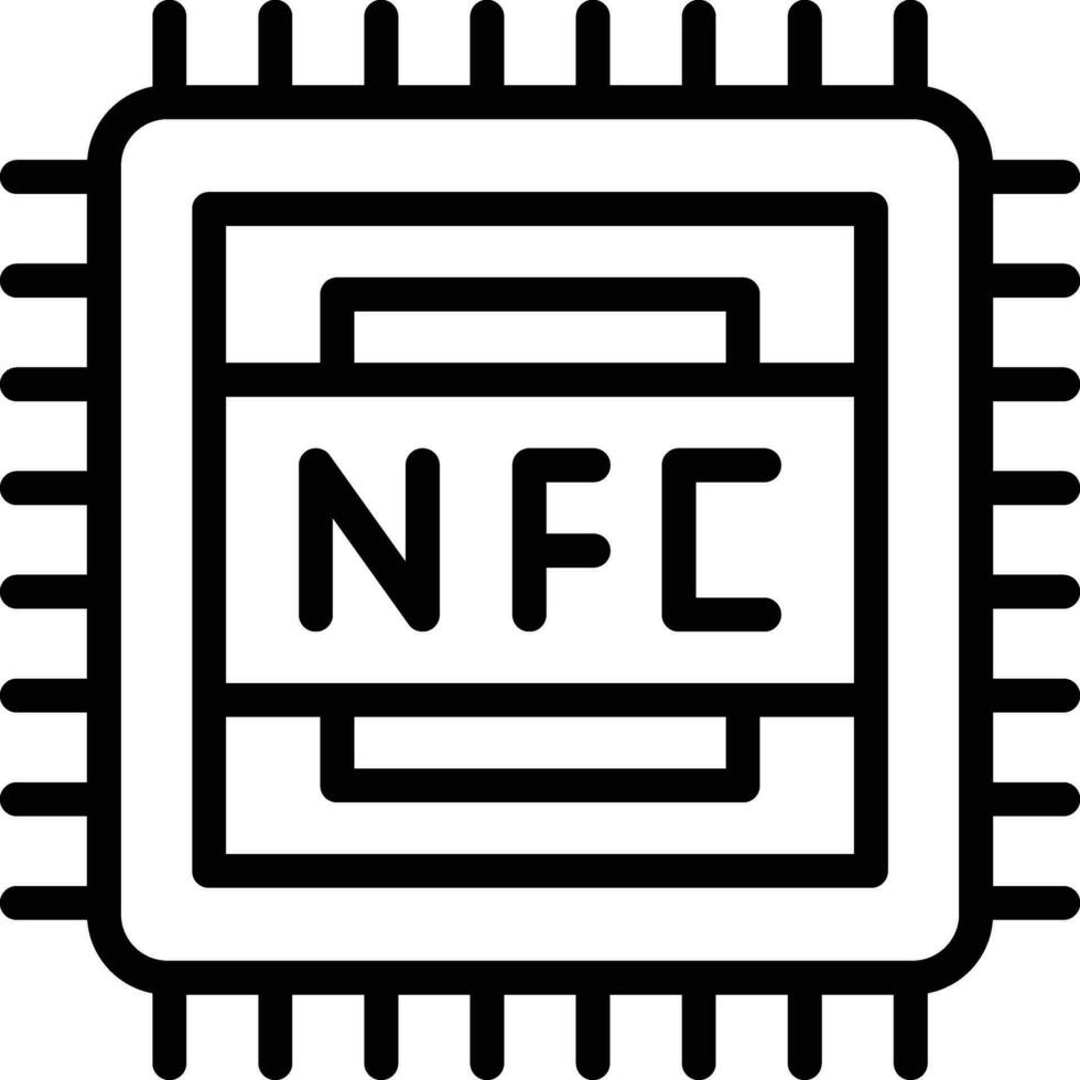 nfc vector icoon