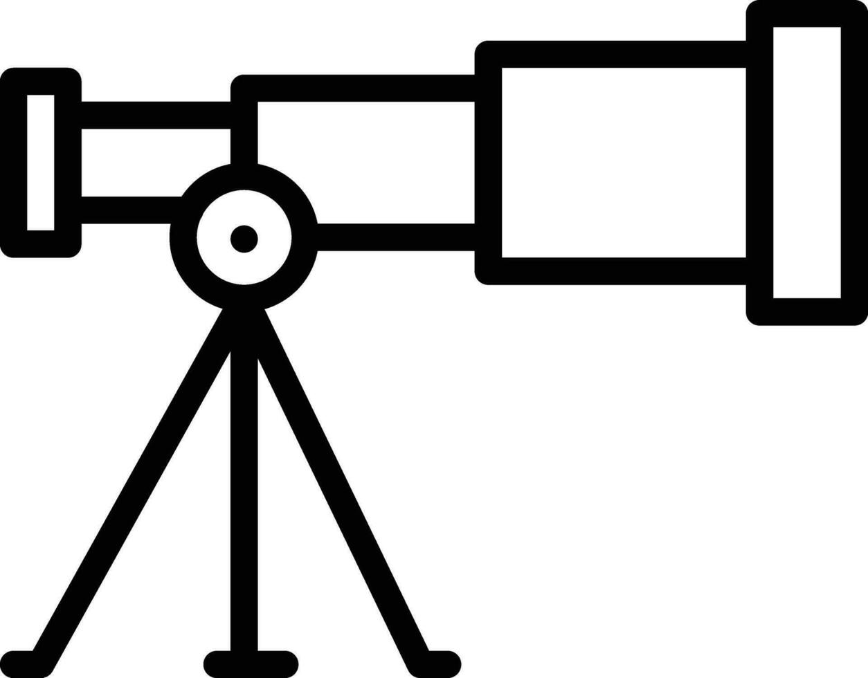 telescoop vector pictogram