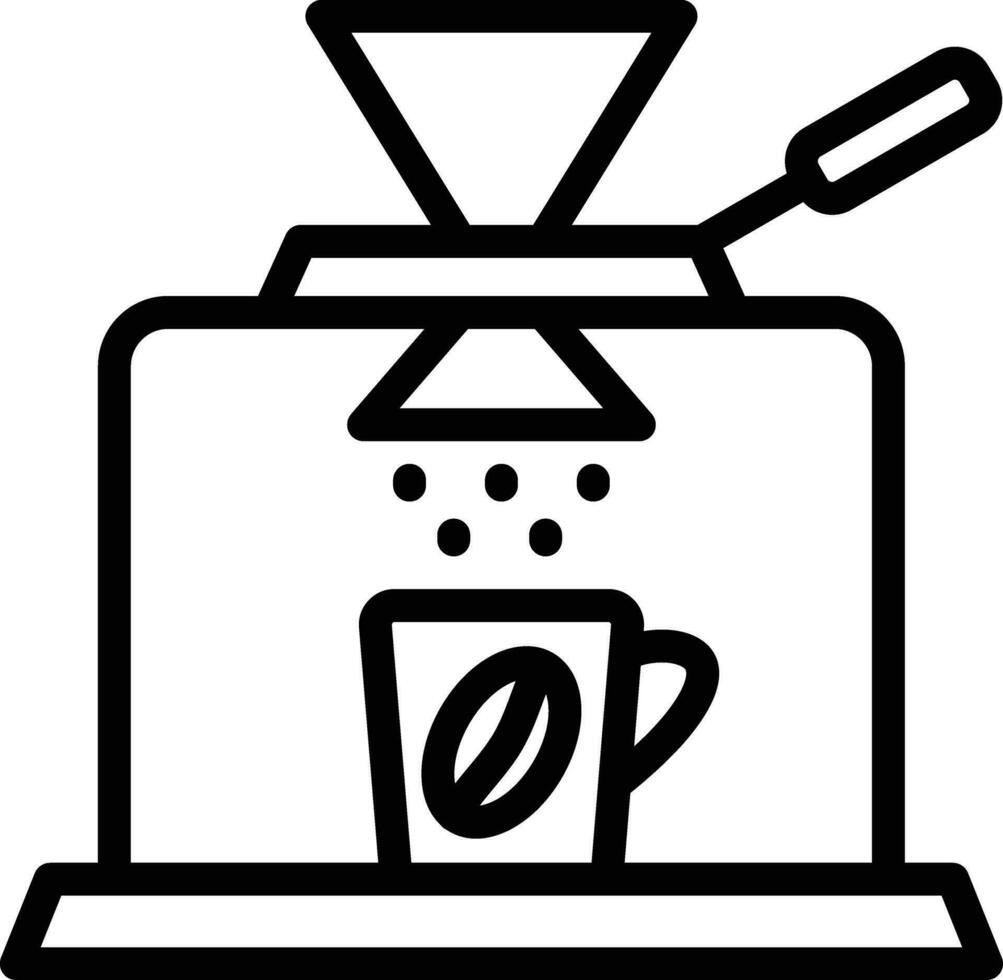 koffie druppelaar vector icoon