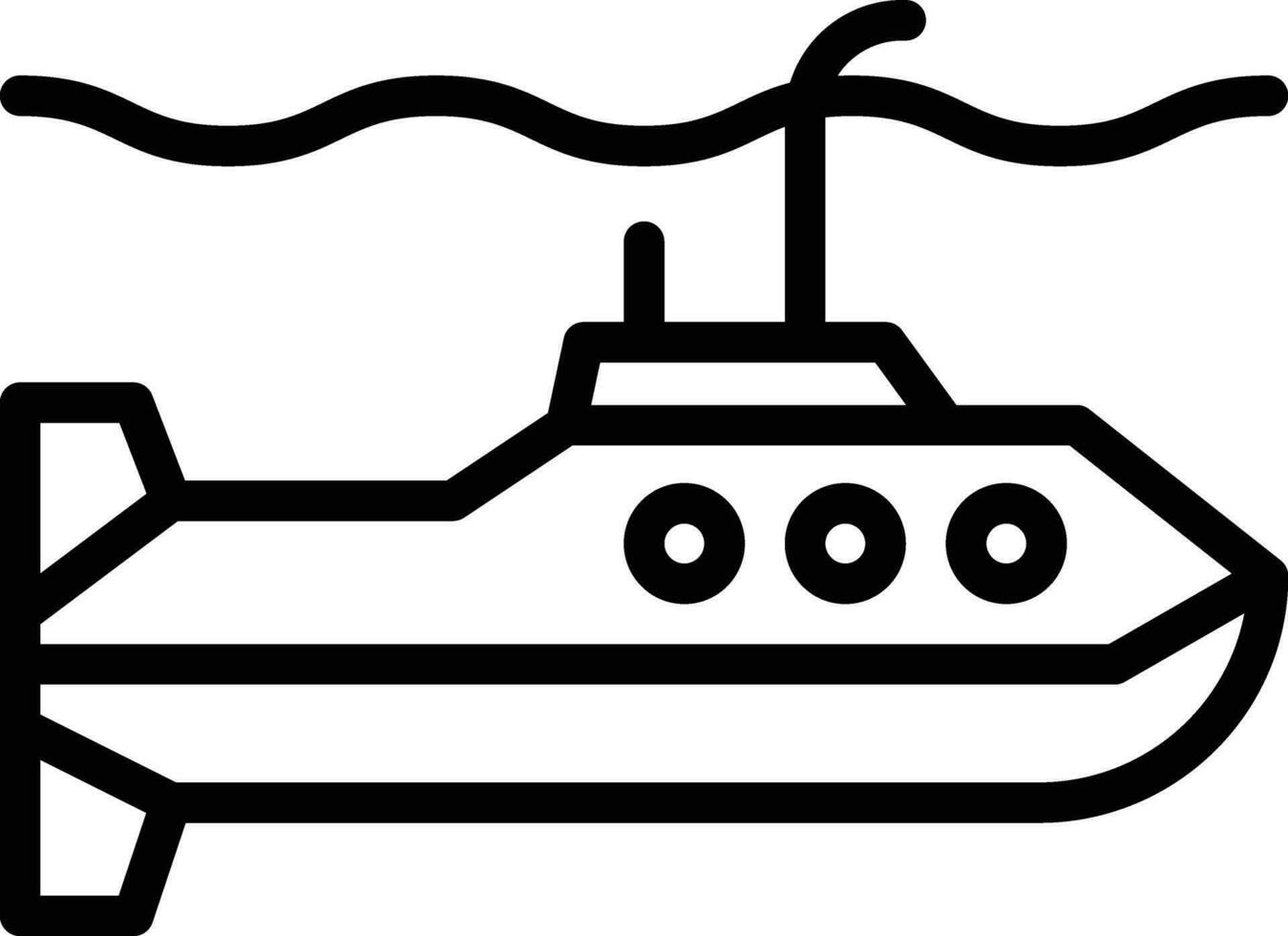 leger onderzeeër vector icoon