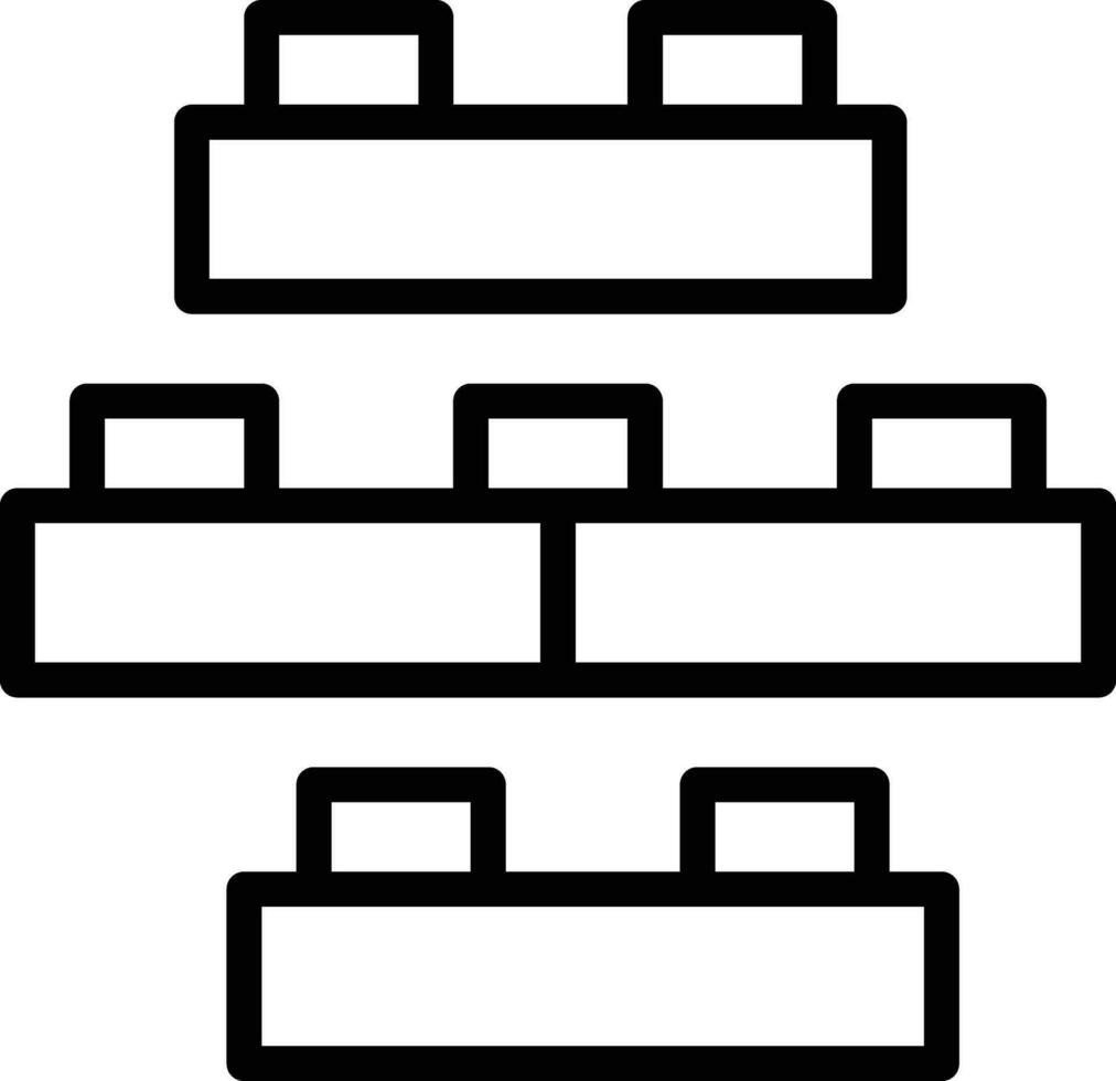 bakstenen speelgoed vector icoon