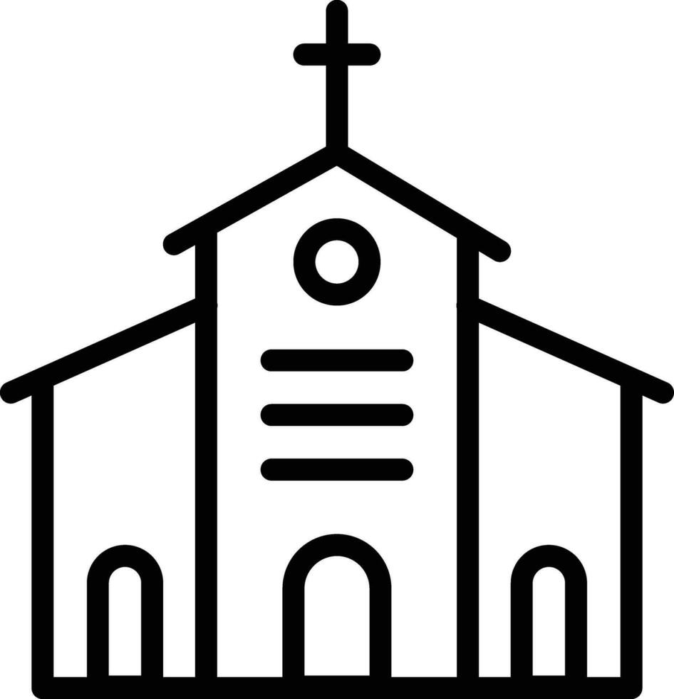 kerk vector pictogram