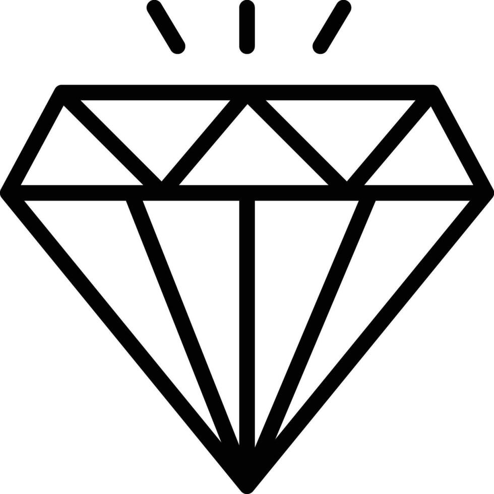 diamant vector pictogram