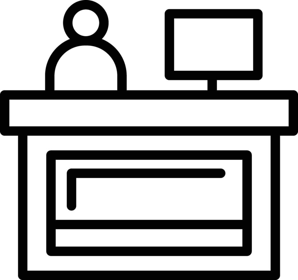 bureau vector pictogram