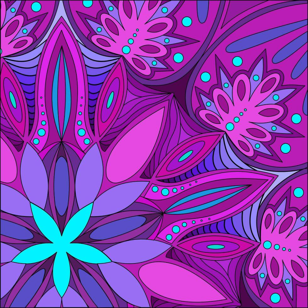 gekleurde circulaire patroon in de het formulier van een mandala. mehendi tatoeëren ornament mandala ontwerp. kleur boek bladzijde. vector illustratie.