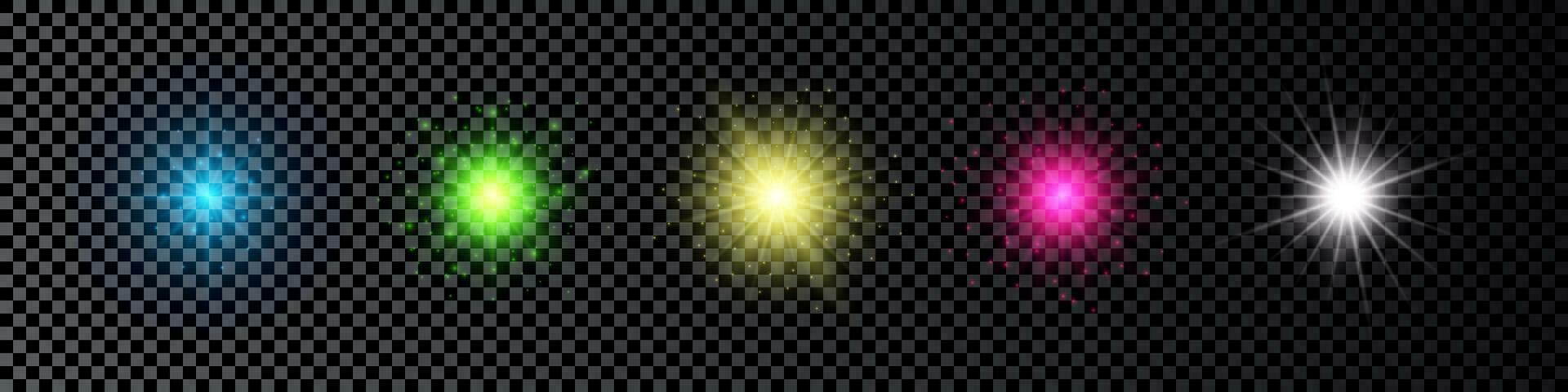 licht effect van lens gloed vector