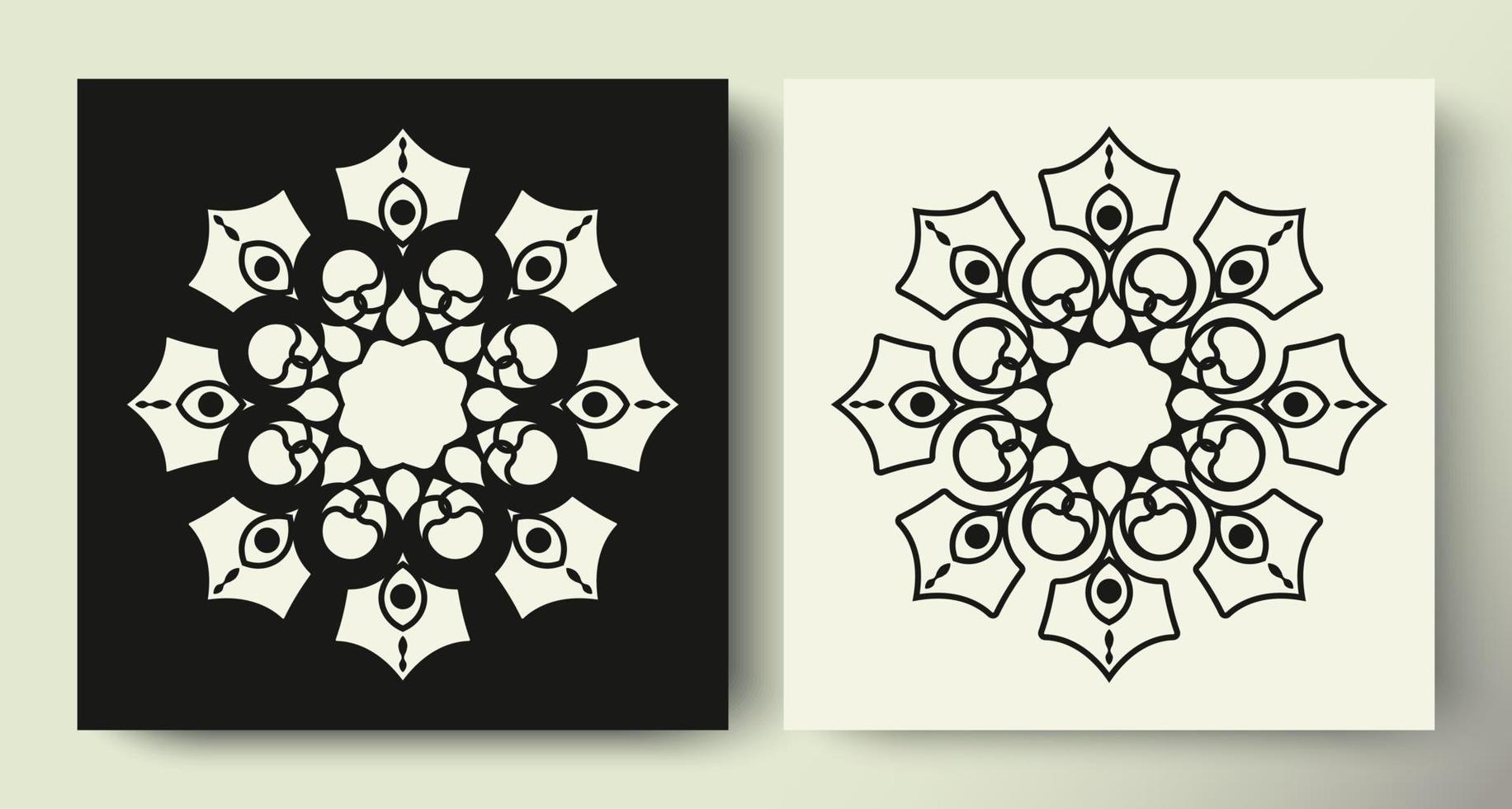 ornament patroon cirkel collectie ontwerp vector