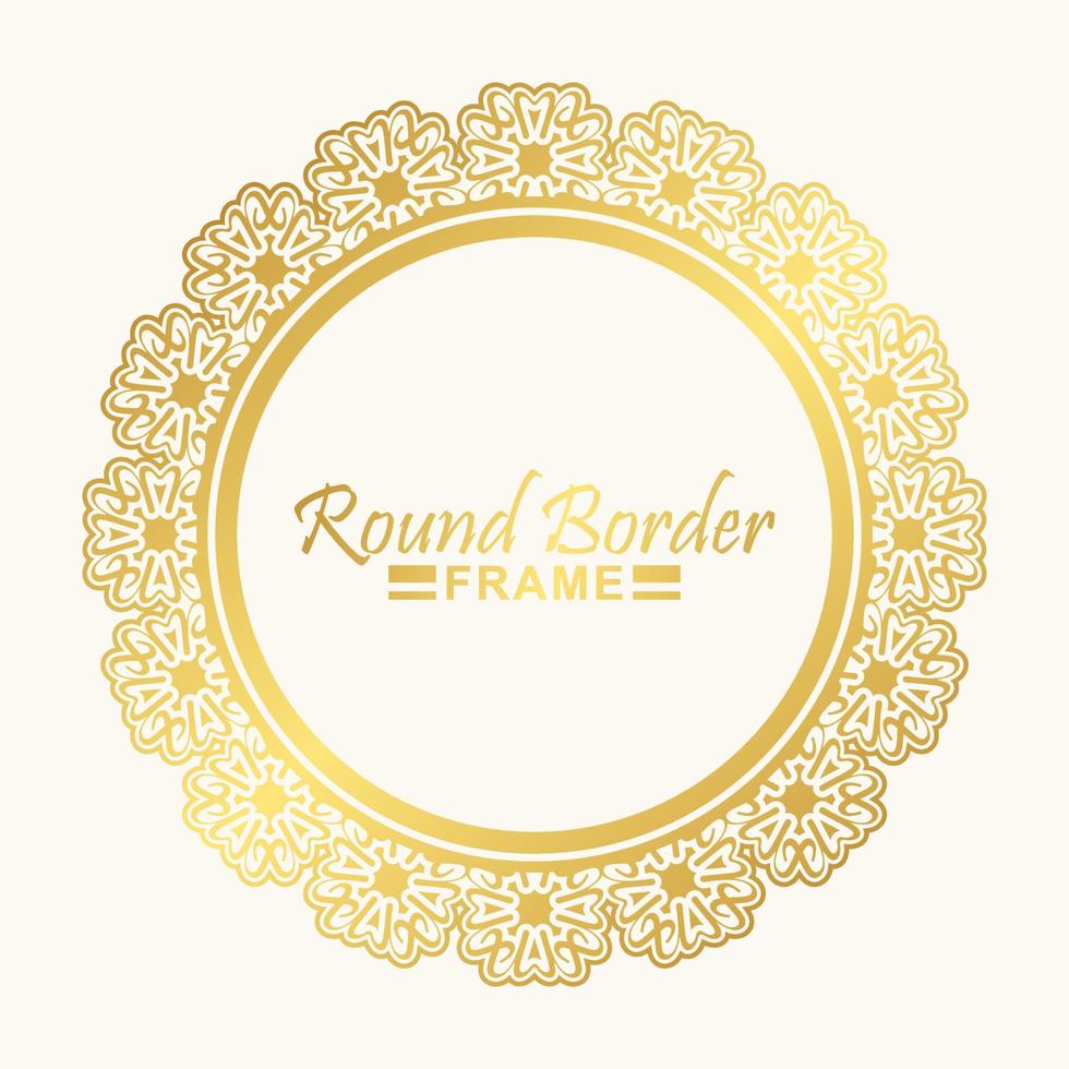 luxe ornament patroon cirkel ontwerp vector