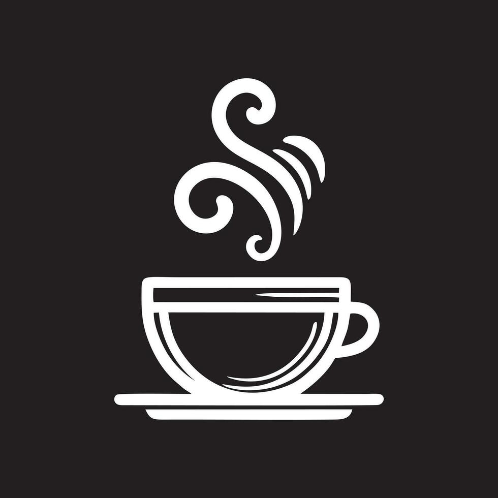 eenvoudig koffielogo vector
