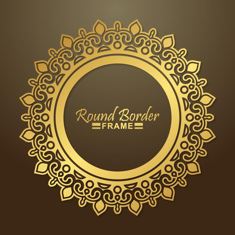 luxe ornament patroon cirkel ontwerp vector