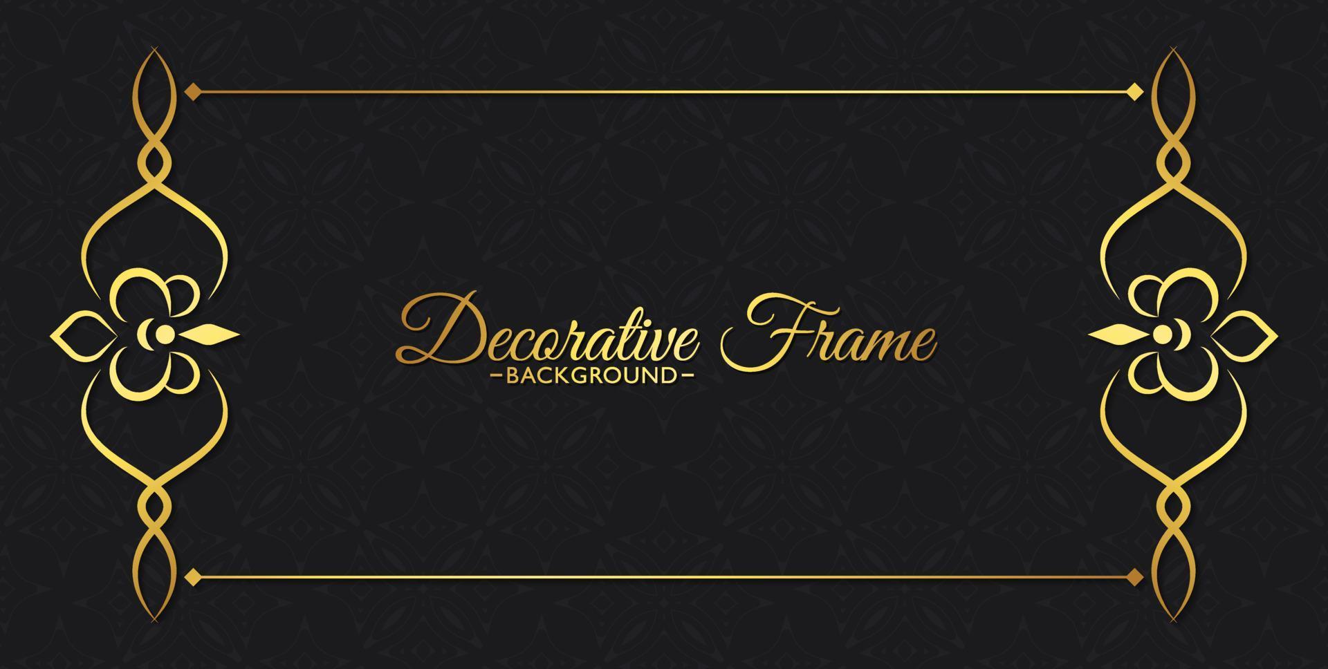 elegante decoratieve frame ontwerp achtergrond vector