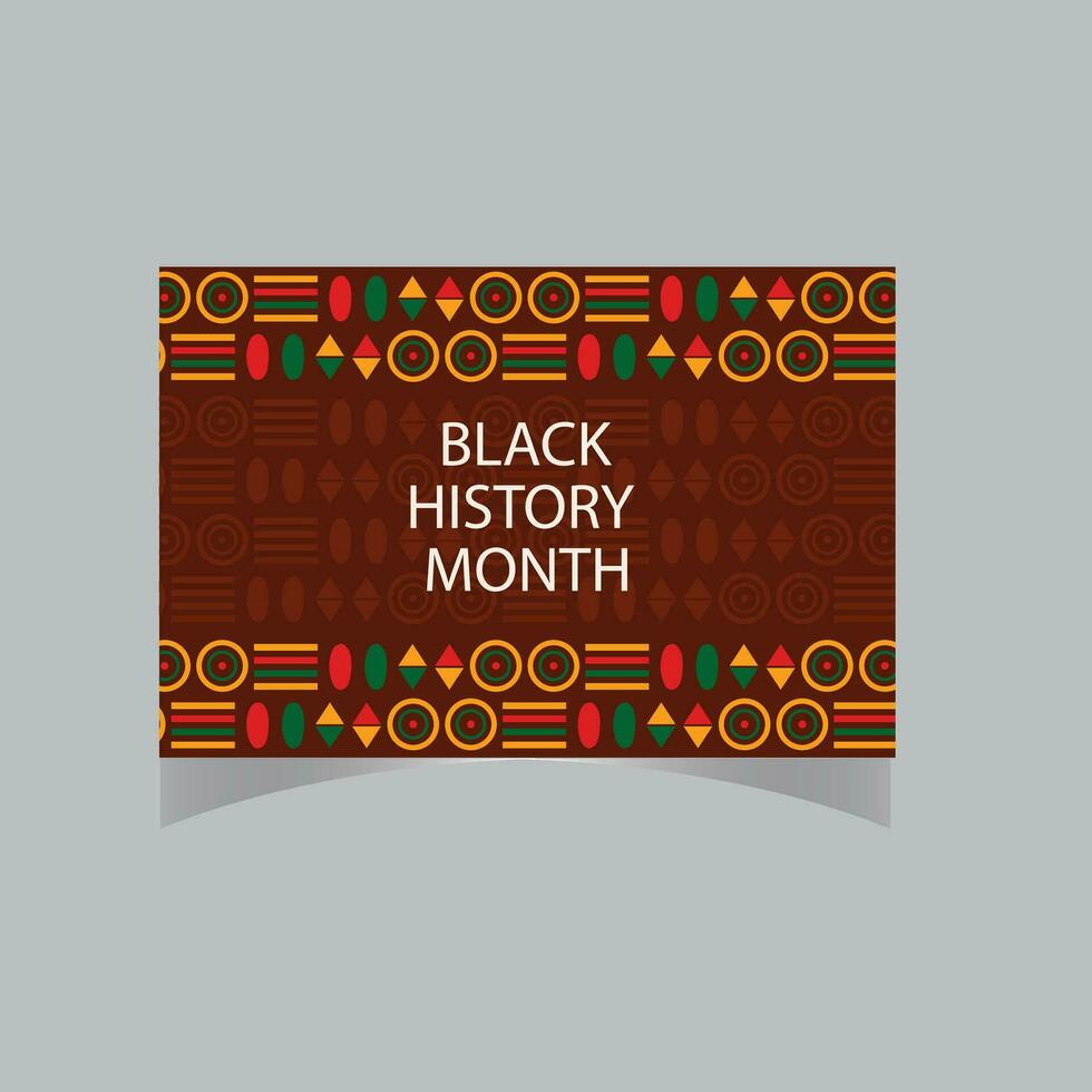 zwarte geschiedenis maand vieren. vector illustratie ontwerp grafisch zwart geschiedenis maand