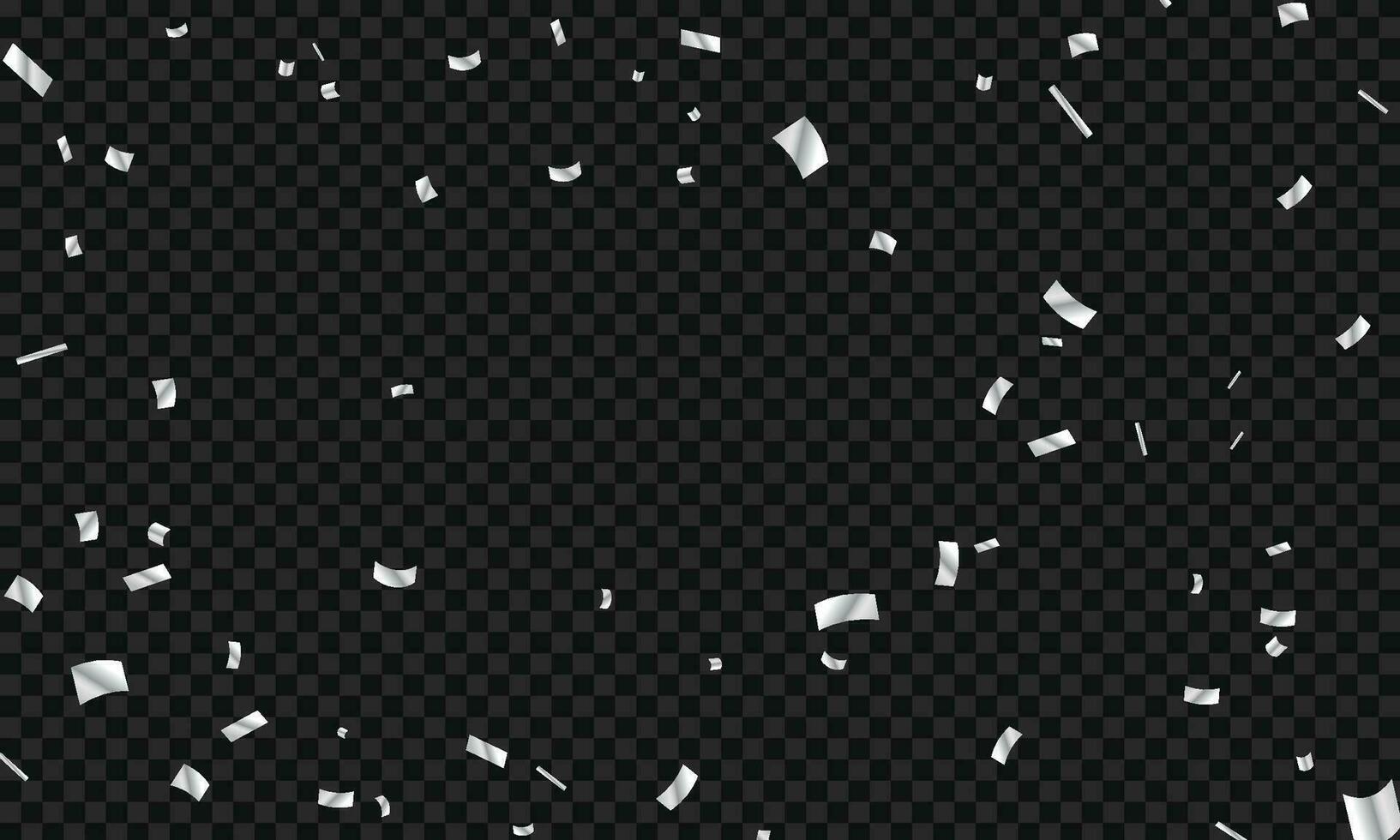 vector realistisch zilver confetti achtergrond ontwerp