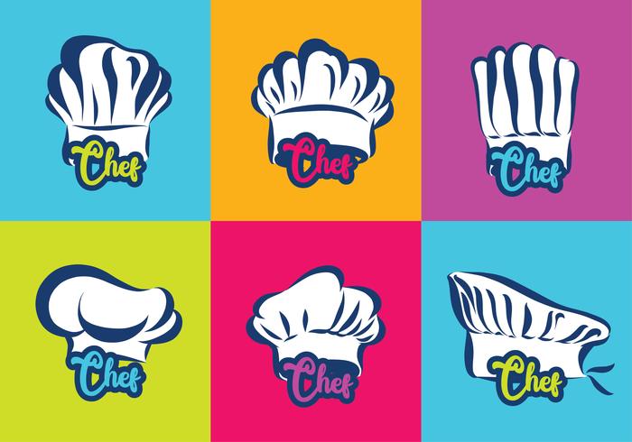 chef-kok hoed logo vector pack