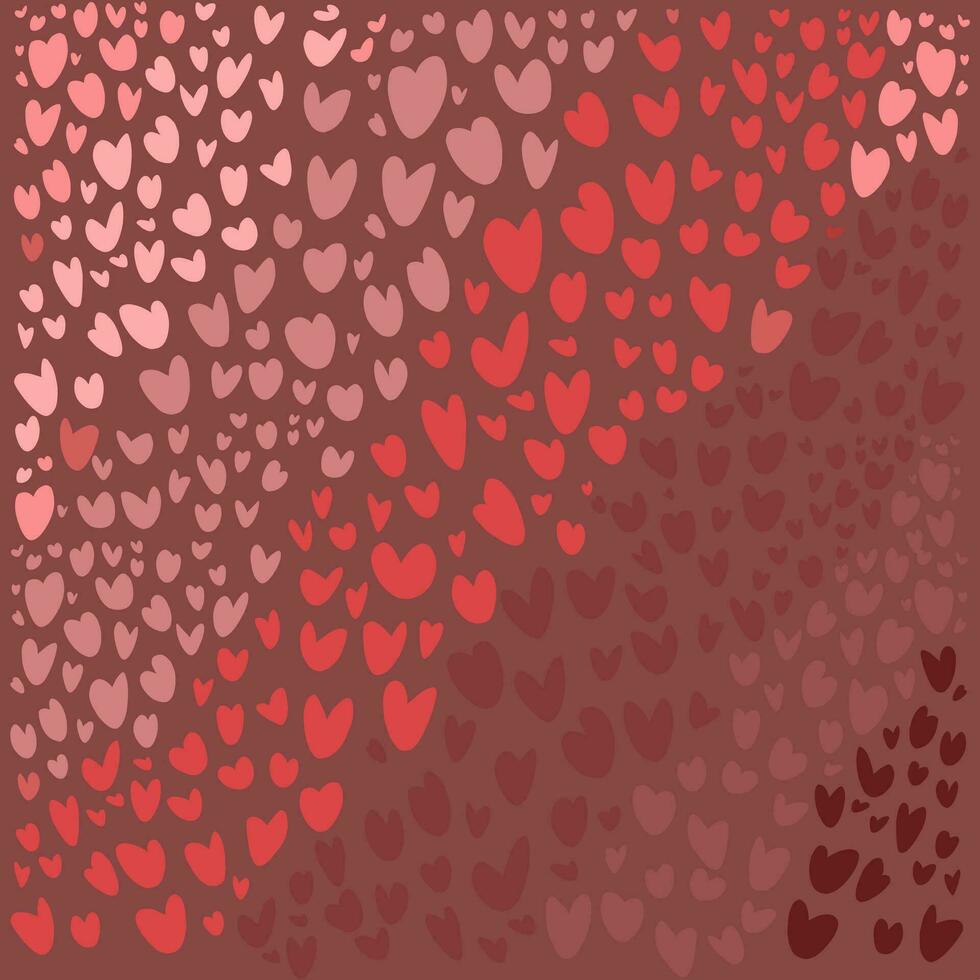 roze hart vormig Valentijnsdag dag behang en achtergrond vector