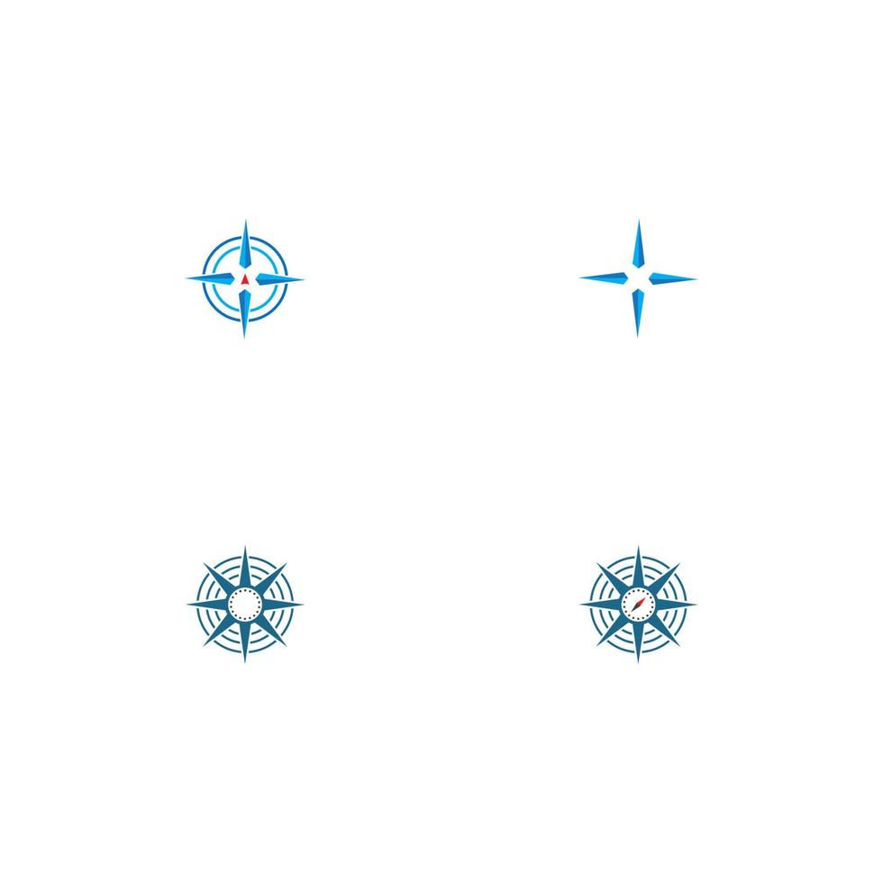 kompas pictogram vector illustratie sjabloon