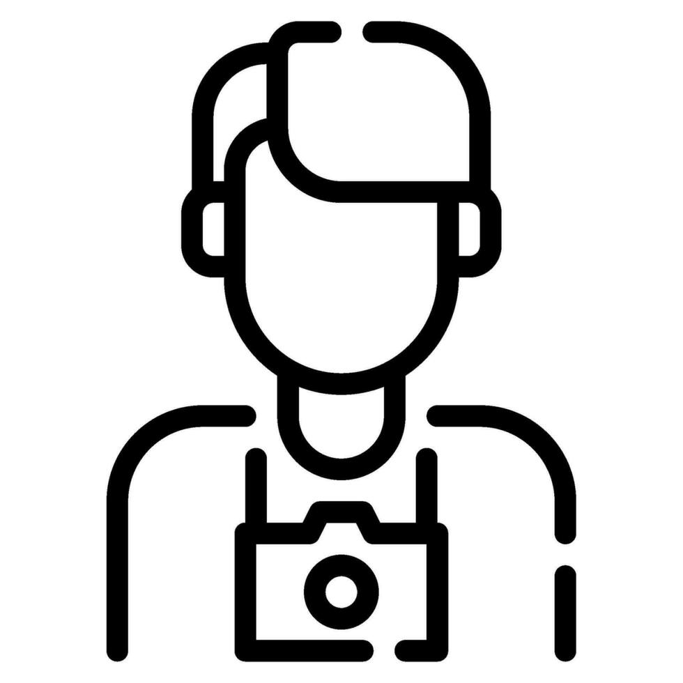 fotograaf icoon illustratie voor web, app, infografisch, enz vector