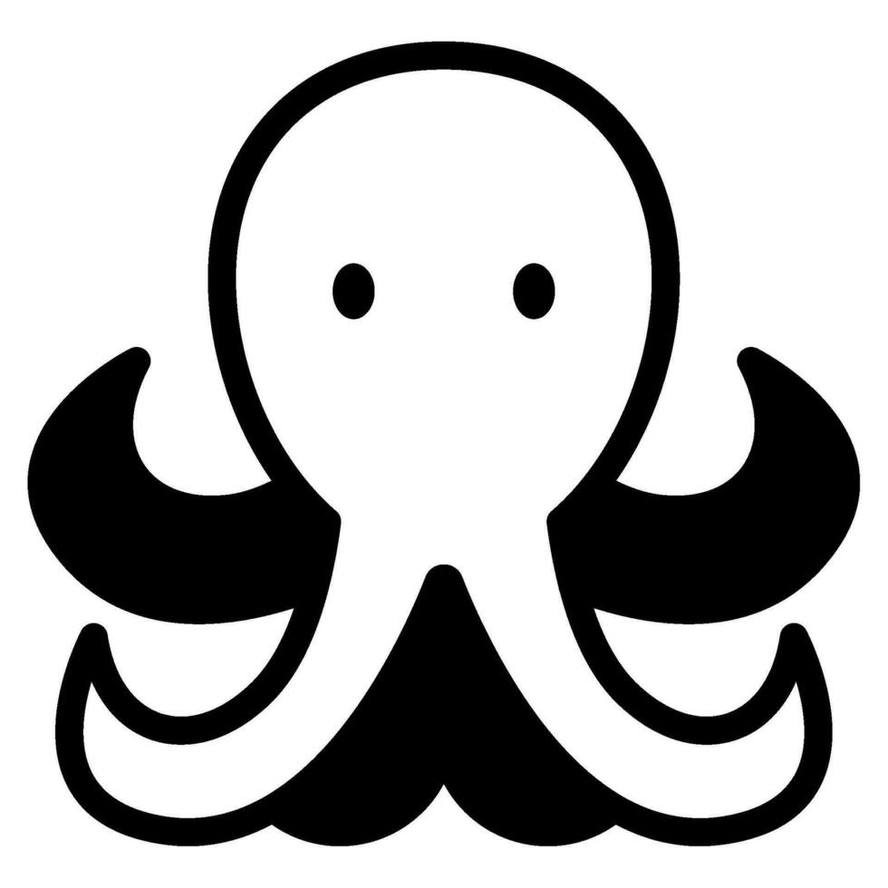 Octopus icoon illustratie voor web, app, infografisch, enz vector