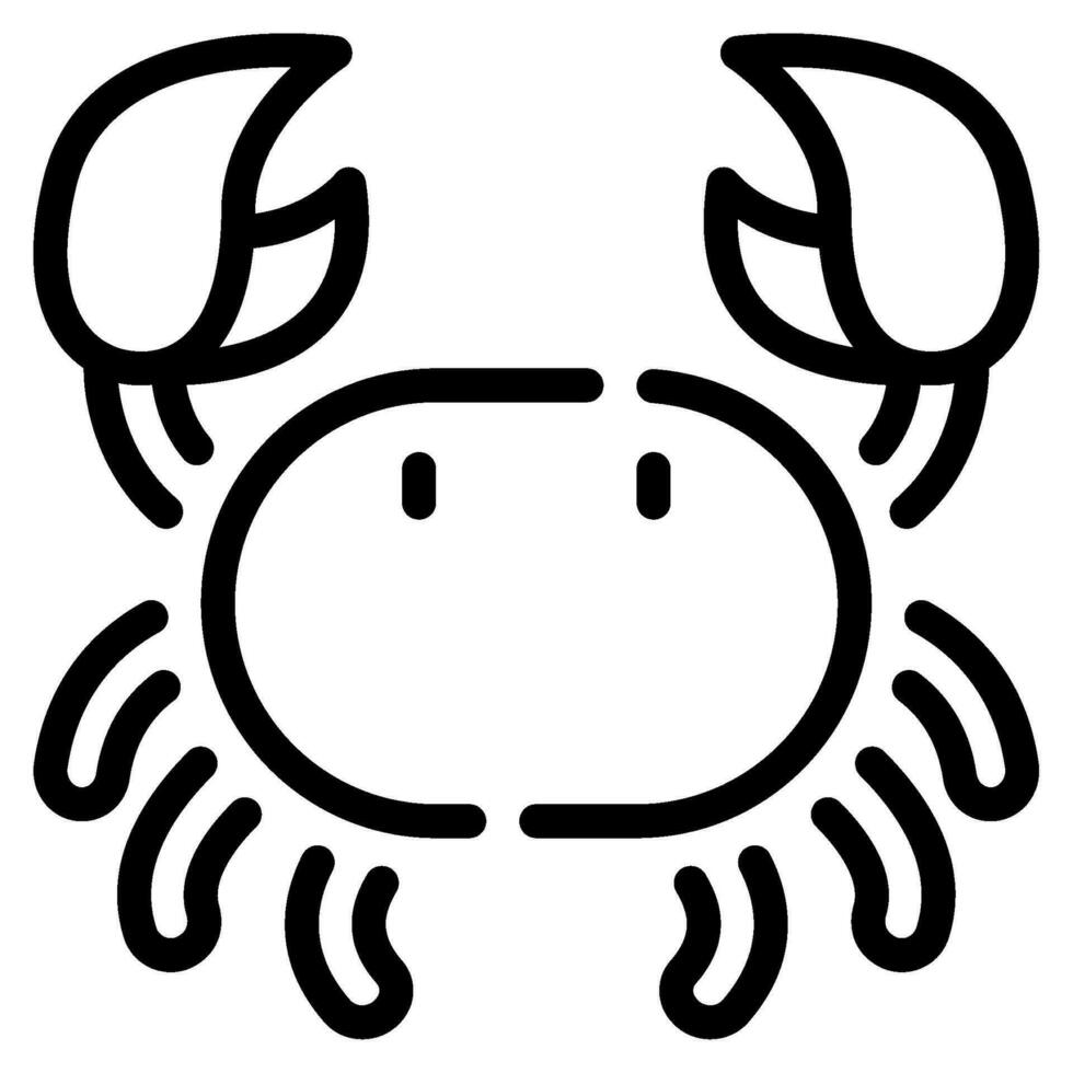 krab icoon illustratie voor web, app, infografisch, enz vector