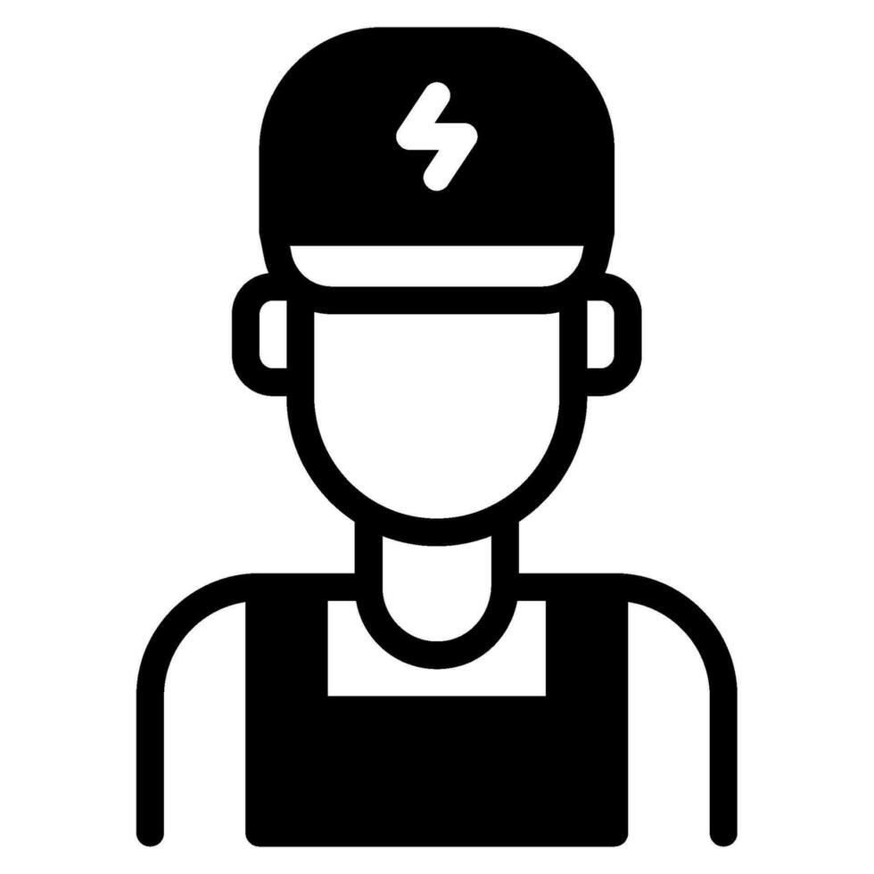 elektricien icoon illustratie voor web, app, infografisch, enz vector