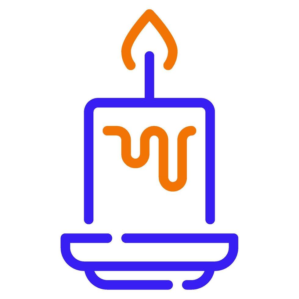 kaarsen icoon illustratie voor web, app, infografisch, enz vector