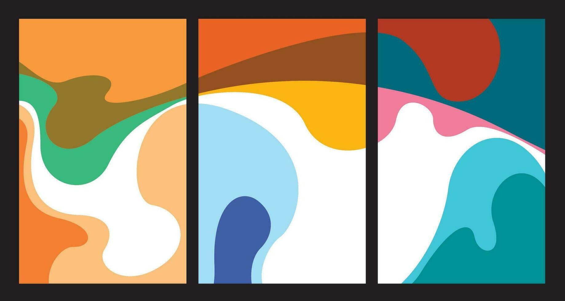 vector illustratie van kleurrijk vloeistof en vloeistof abstract voor banier sjabloon