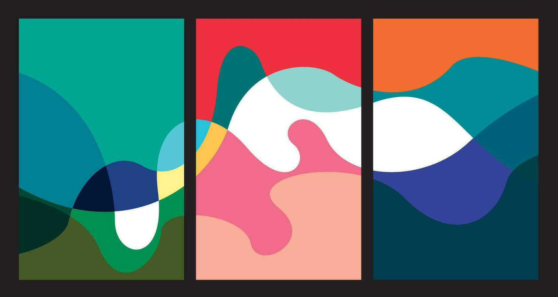 vector illustratie van kleurrijk vloeistof en vloeistof abstract voor banier sjabloon