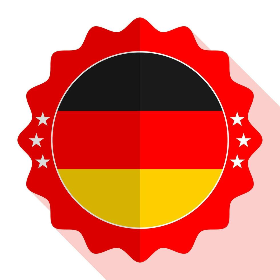 Duitsland kwaliteit embleem, label, teken, knop. vector illustratie.