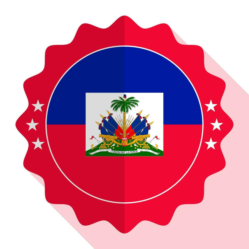 Haïti kwaliteit embleem, label, teken, knop. vector illustratie.