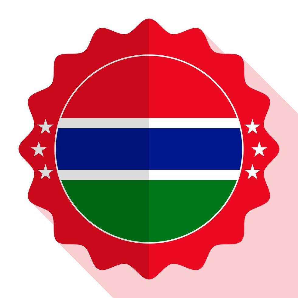 Gambia kwaliteit embleem, label, teken, knop. vector illustratie.