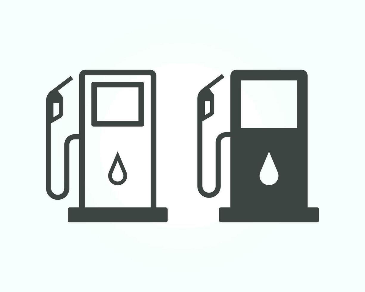 brandstof pomp icoon. gas- station icoon ontwerp. vector illustratie