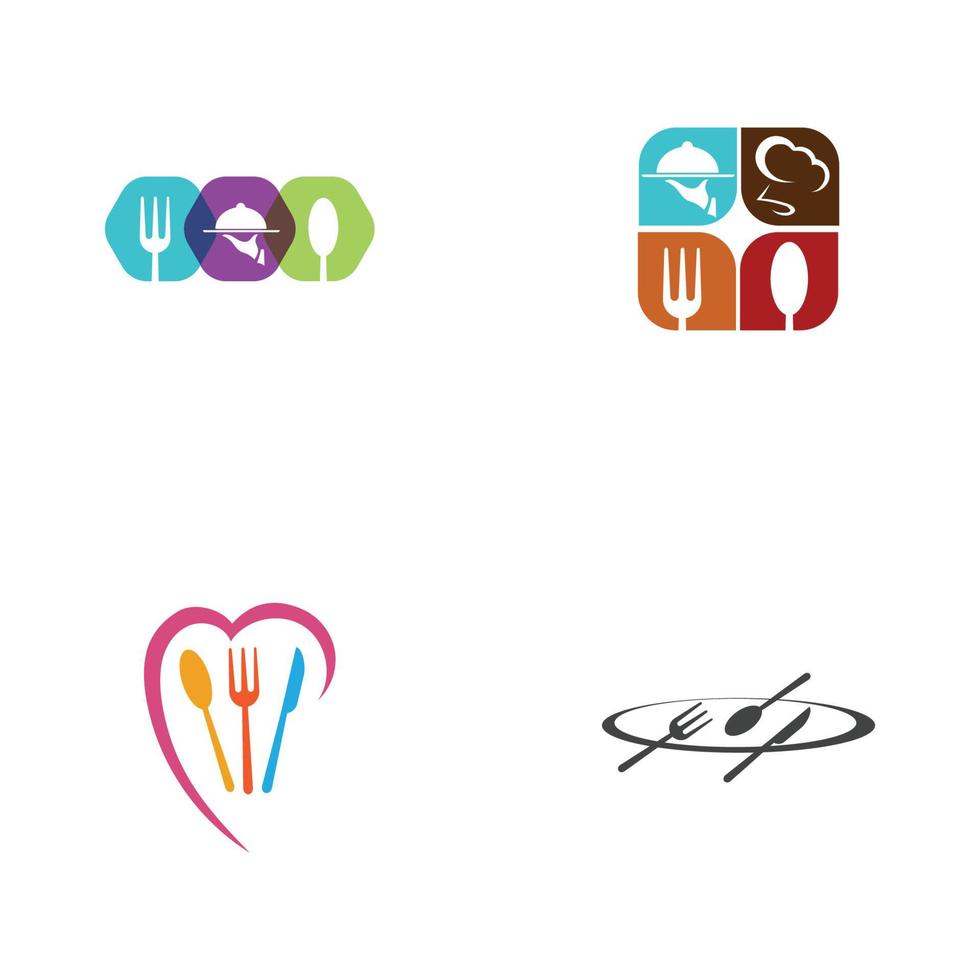 restaurant logo vector illustratie ontwerpsjabloon