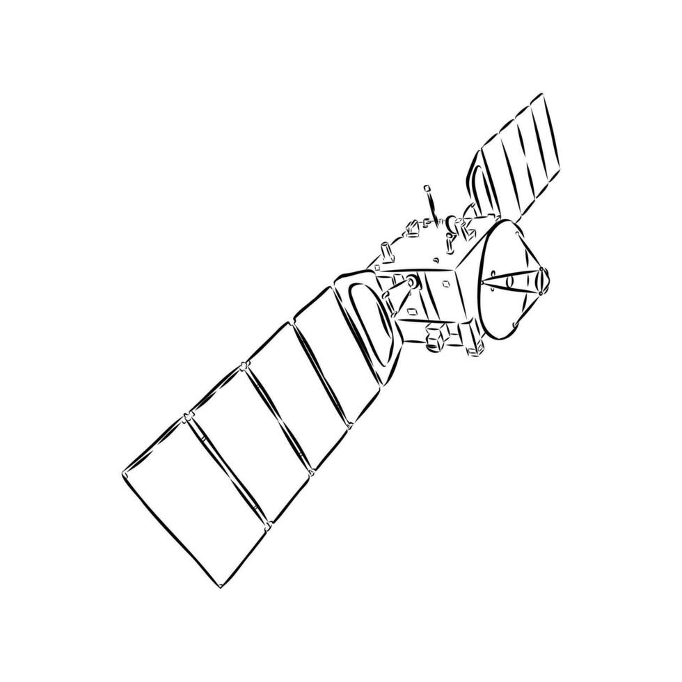 ruimteschip vector schetsen