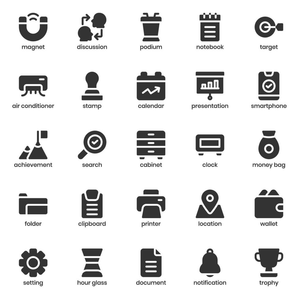 business icon pack voor uw website-ontwerp, logo, app, ui. zakelijke pictogram glyph ontwerp. vector grafische illustratie en bewerkbare lijn.