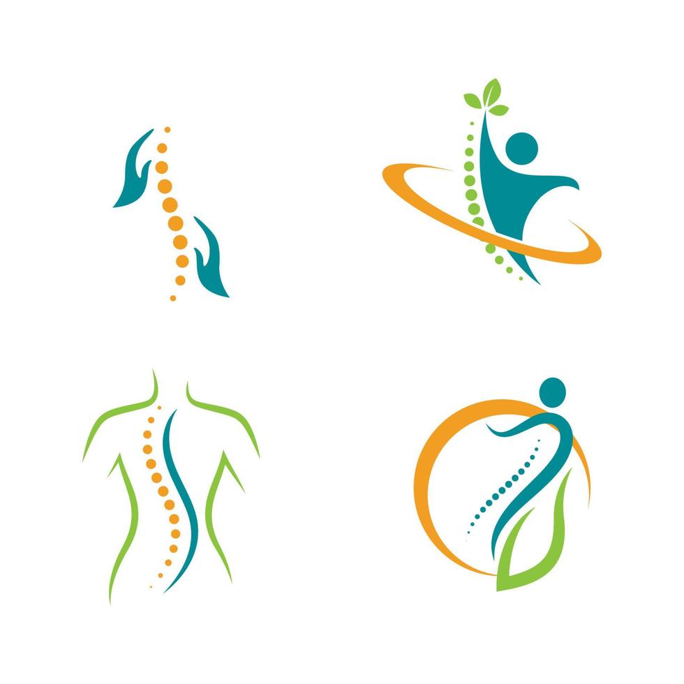 chiropractie symbool vector pictogram ontwerp illustratie