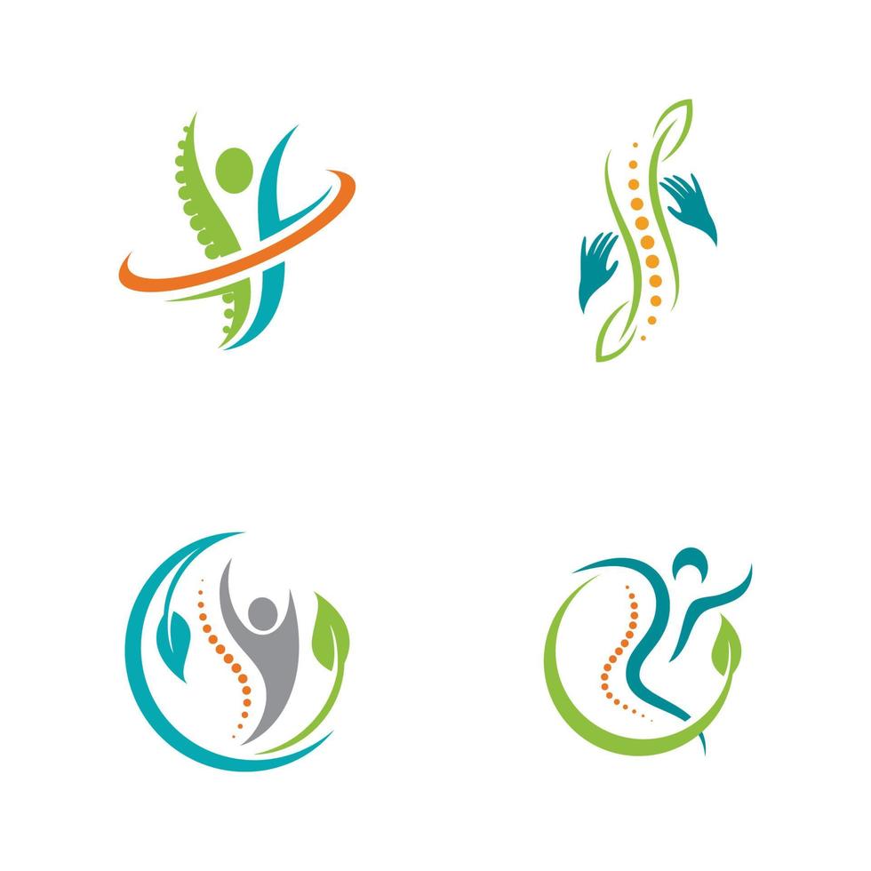 chiropractie symbool vector pictogram ontwerp illustratie
