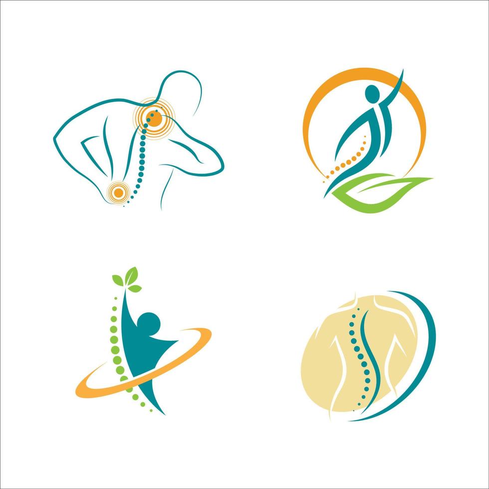 chiropractie symbool vector pictogram ontwerp illustratie