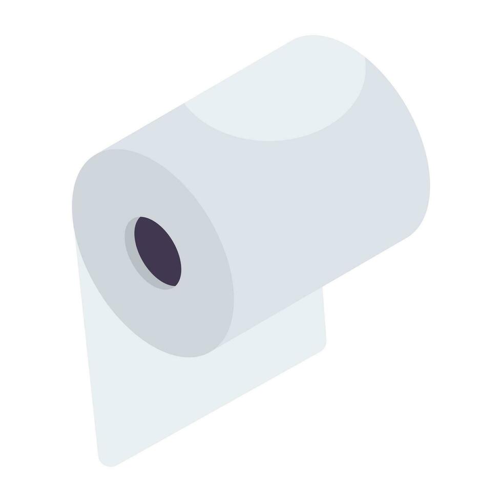 een perfect ontwerp icoon van zakdoek rollen vector