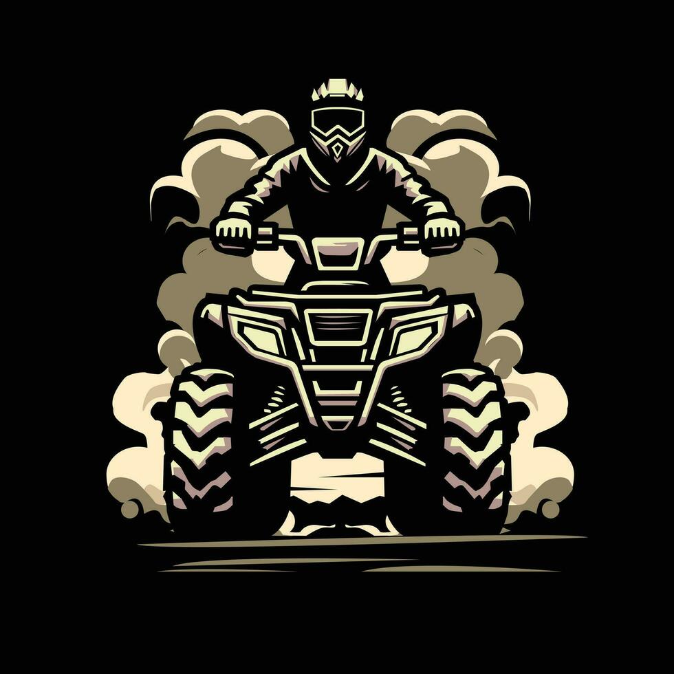 atv sport en rook illustratie vector