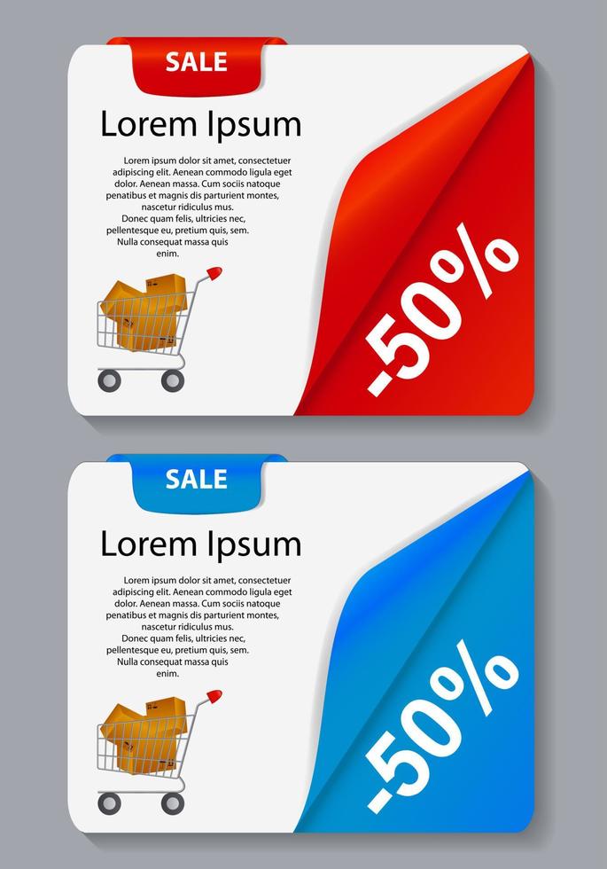 verkoopbanner met plaats voor uw tekst. vector illustratie