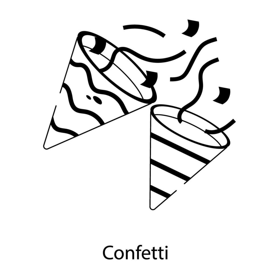 trendy confetti concepten vector