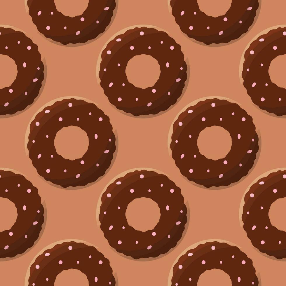 donut kleur dag chocola room voedsel patroon vector