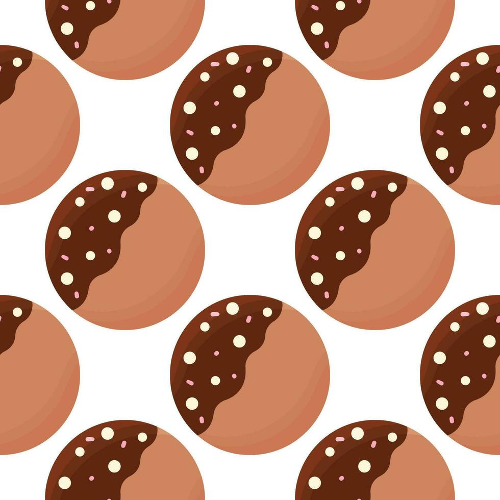 donut kleur dag chocola room voedsel patroon vector